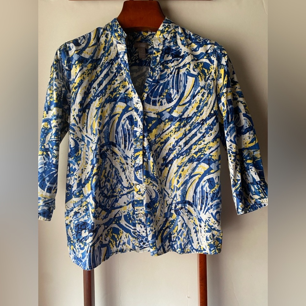 Chico's 2 (US 12) Cotton‎ Blouse